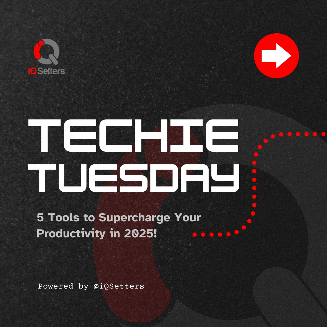 iq_setters's tweet photo. 🚀 Tech Tuesday by @IQSetters
Here are 5 AI tools that will supercharge your productivity in 2025:
✅ Notion AI
✅ GitHub Copilot
✅ ChatGPT Plugins
✅ Zapier
✅ Figma AI

Which one’s your go-to?
#TechTuesday #AItools #Productivity #IQSetters #Automation #AIinTech https://t.co/v32nwkIJlD