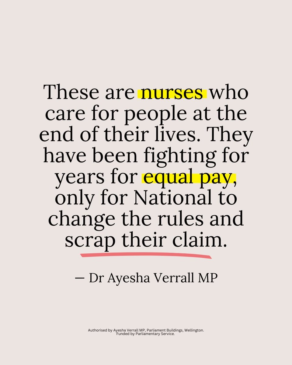Hospice nurses were weeks away from having their years-long pay equity claim settled when the Government cruelly cut women’s pay to balance their Budget. This could result in an exodus of palliative care nurses from the profession, risking end-of-life care for New Zealanders.
