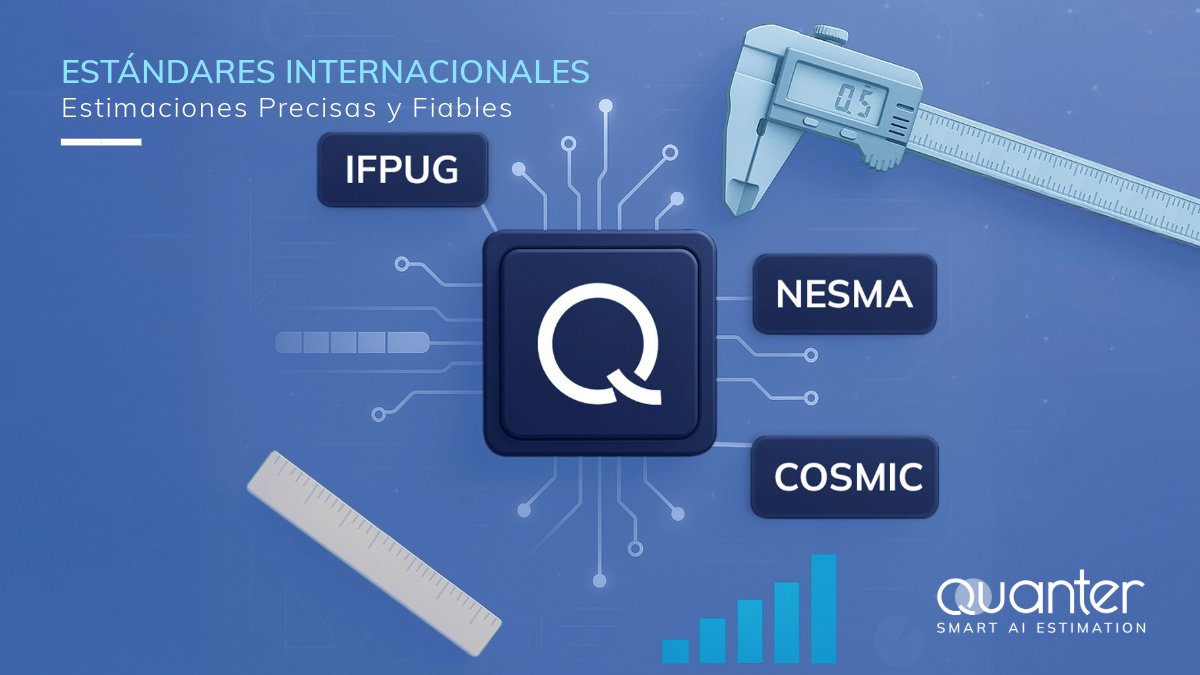 🔍 En Quanter estimamos basándonos en el tamaño del software, la clave para medir esfuerzo, coste y calidad. Compatible con #IFPUG, SNAP, #NESMA o COSMIC. 📊 Objetividad real, sin importar #Tecnologia  o proveedor. 🔗 Demo: tinyurl.com/ekhkwm7a  #Quanter #software