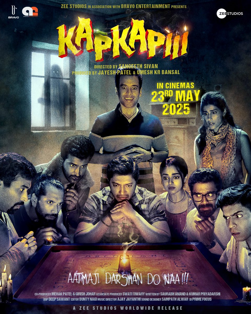 A group of thrill-seeking friends uses a Ouija board for fun, only to unleash a terrifying female spirit that begins to haunt their home. Starring Tusshar Kapoor, Shreyas Talpade, and Siddhi Idnani.

IN CINEMAS 23 MAY 2025.

#kapkapiii #hindifilm #antennaentertainments