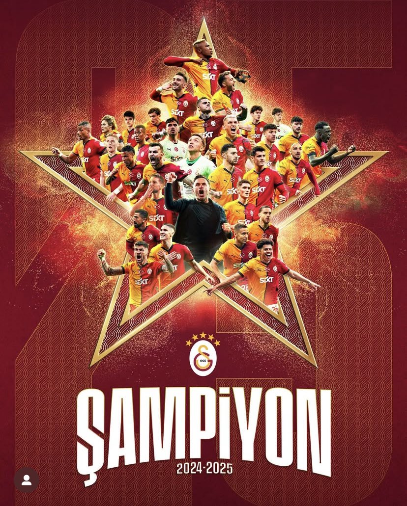 5 Yıldızlı Şampiyon #galatasaray #5YıldızlıŞampiyon