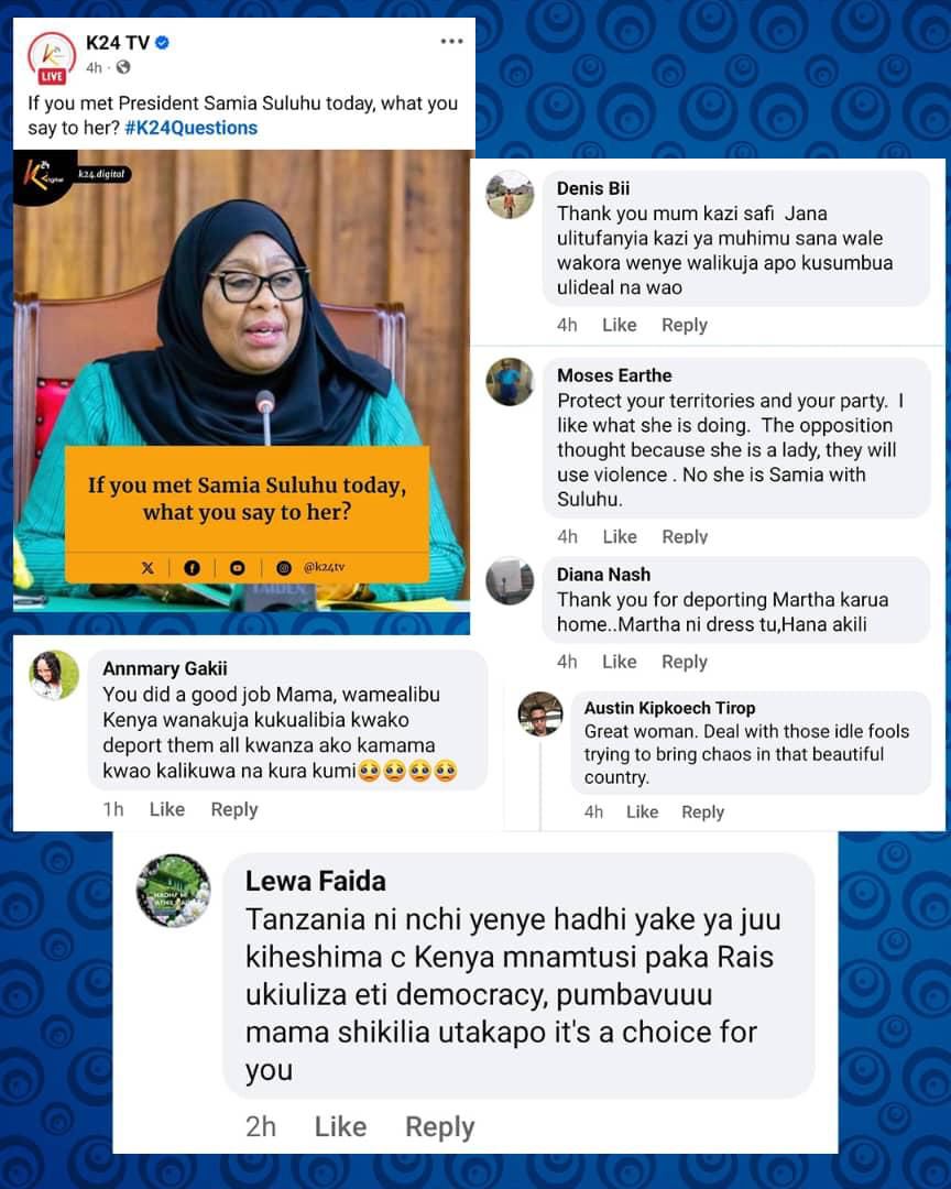 simba_Mwinyi's tweet photo. Maoni ya wakenya baada ya HOTUBA ya Mhe. Rais @SuluhuSamia .

Sisi vijana tutasimama na viongozi wetu, tutailinda nchi yetu. https://t.co/VhURGxBZTj