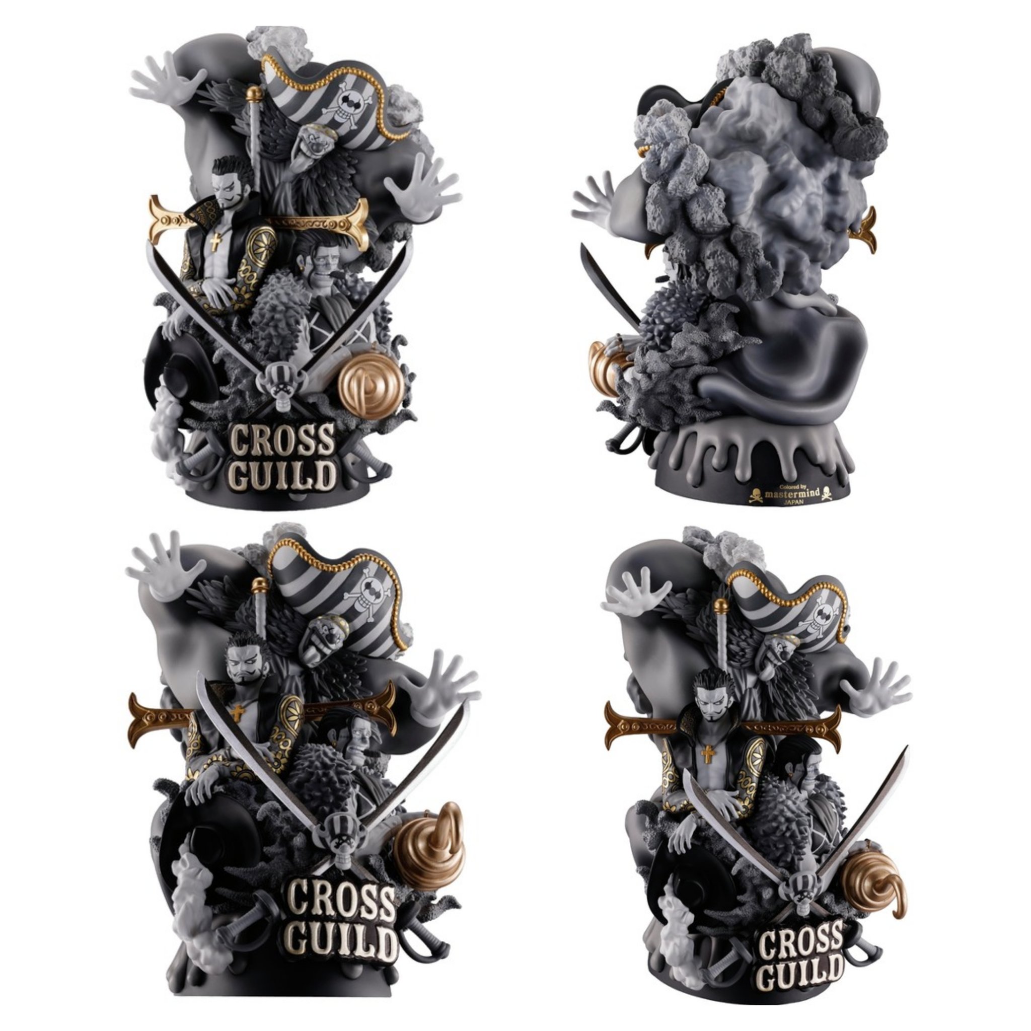 新品未開封　ワンピースmastermind JAPAN別注　1500 限定 ONE PIECE』ゴールドとモノクロのコントラストがカッコいい
