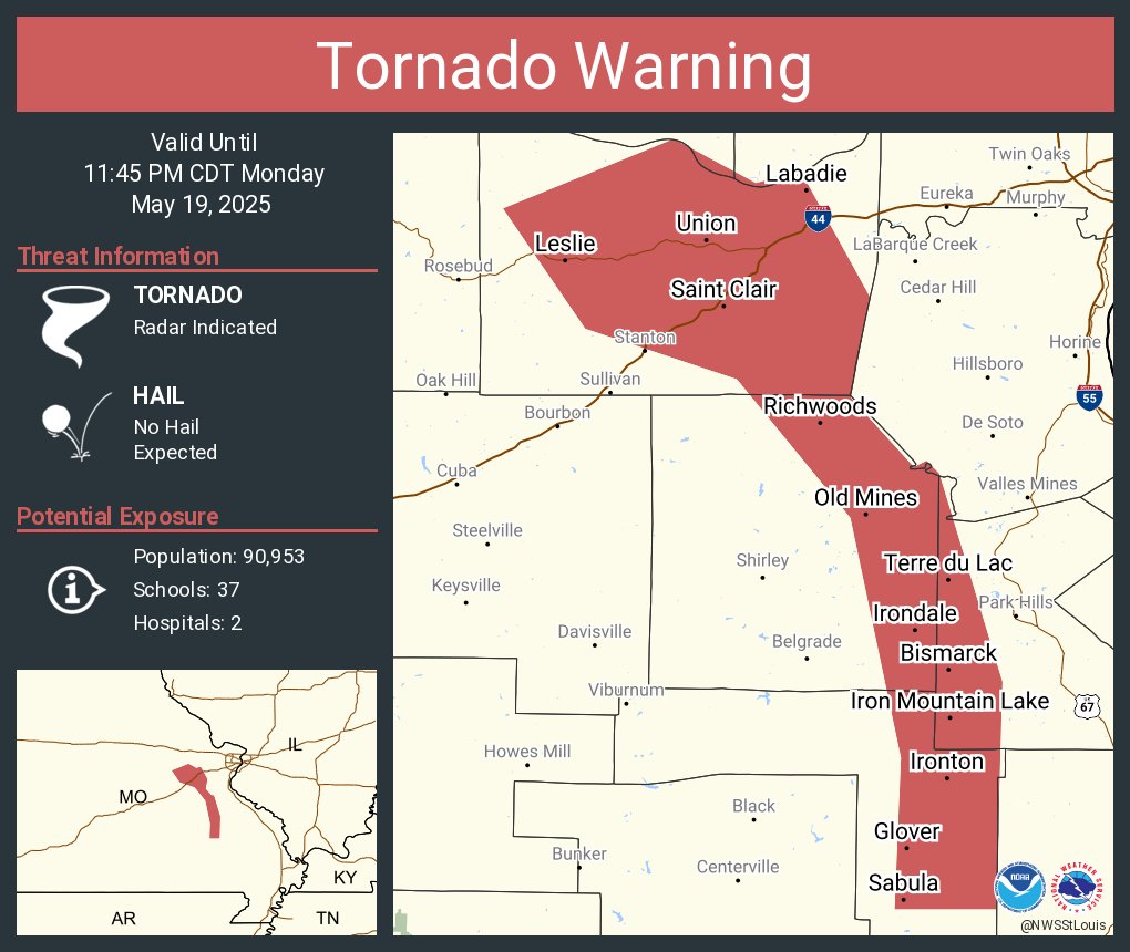 NWS Tornado tweet media