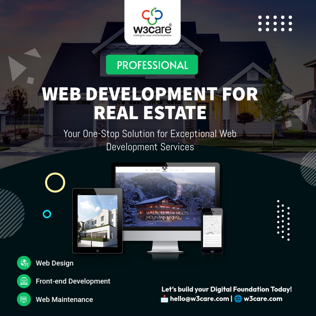 W3care Technologies (@w3care) on Twitter photo 🏡Looking to take your real estate business online?
Get professional Web Development for Real Estate with W3care!
✅ Web Design
✅ Front-end Development
✅ Maintenance & Support
📩 hello@w3care.com | 🌐 w3care.com
#RealEstateWebDesign #WebDevelopment #W3care 🏡Looking to take your real estate business online?
Get professional Web Development for Real Estate with W3care!
✅ Web Design
✅ Front-end Development
✅ Maintenance & Support
📩 hello@w3care.com | 🌐 w3care.com
#RealEstateWebDesign #WebDevelopment #W3care
