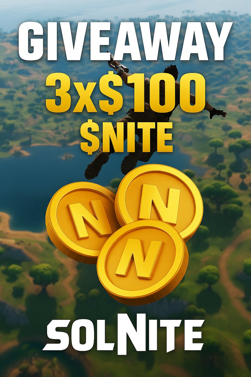 cryptobloushka's tweet image. 🎉 GIVEAWAY 600,000 $NITE 🎉 

🍾 To celebrate this new collaboration

Win 600,000 $NITE 
3 winners - Receives 600,000 $NITE (worth $300) each 100$ 🔥

✅Follow @SolniteGame @cryptobloushka
✅Share 
✅Tag 3 friends 

⏳ Winner 72 Hours! 

#giveaway #SolniteArmy #GameFi
