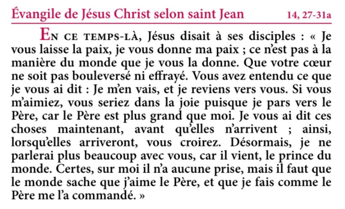 PSEVEZsj's tweet image. &quot;mais il faut que le monde sache que j’aime le Père, et que je fais comme le Père me l’a commandé.&quot; Jn 14 ☀️

☀️ #Pâques ☀️ #EvangileduJour ☀️