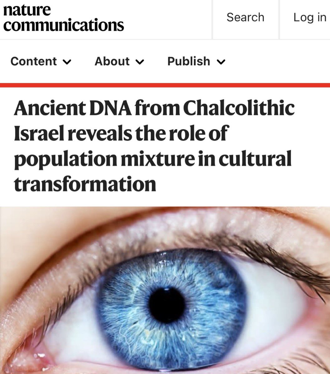 LetsGoBrando45's tweet photo. This is real! The Peqi’in Cave was discovered in Israel in 1995 and 22 bodies were DNA 🧬 tested.
HOW were there BLUE EYED people in the geographic region of Israel circa 3,000 years BEFORE it ever existed⁉️
This changes everything. 🤯🤯🤯
Study link: 🧵👇 https://t.co/D1nYdAC26R