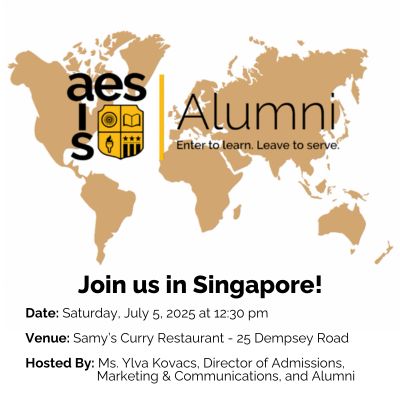 AESDelhi's tweet image. Calling all AES Alumni in Singapore! 
Please join us on Saturday, July 5 at 12:30 pm in Singapore at Samy&apos;s Curry Restaurant - 25 Dempsey Road.

Registration is mandatory: buff.ly/eUMygwX 

#AESAlumni #BackToCampus #AlumniReunion #AESMemories #AISAESAlumniCommunity