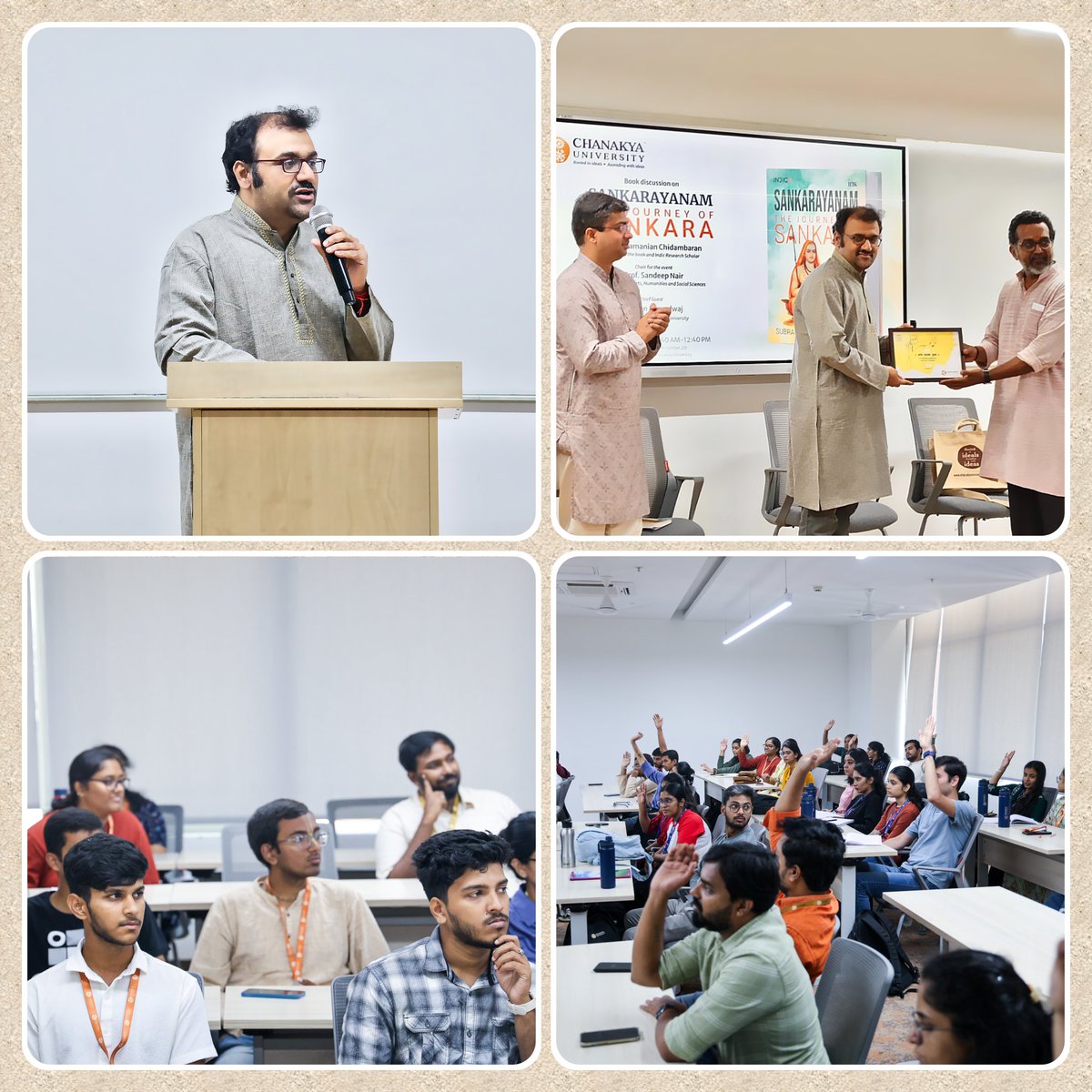 Happy to share that my book was launched in a dedicated event at the Chanakya University. It was heartening to see an excited and enthusiastic group of students and faculty for the event, many of whom received an author-signed copy.  
<a href="/BluOneInk/">BluOne Ink</a> <a href="/dimplekaul_in/">Dimple</a> <a href="/ChanakyaUni/">Chanakya University</a>