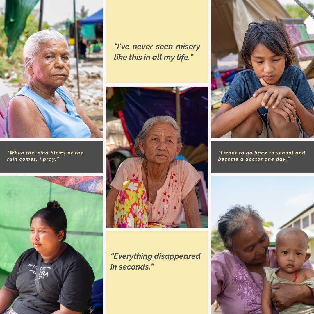 In the wake of the #earthquakes in #Myanmar, many families are living in makeshift shelters, exposed to heat, rain &amp; increasing health risks.
📖 Read “Myanmar, under the open sky” on how people are coping, surviving &amp; holding on to hope.
🔗unocha.exposure.co/myanmar-under-…