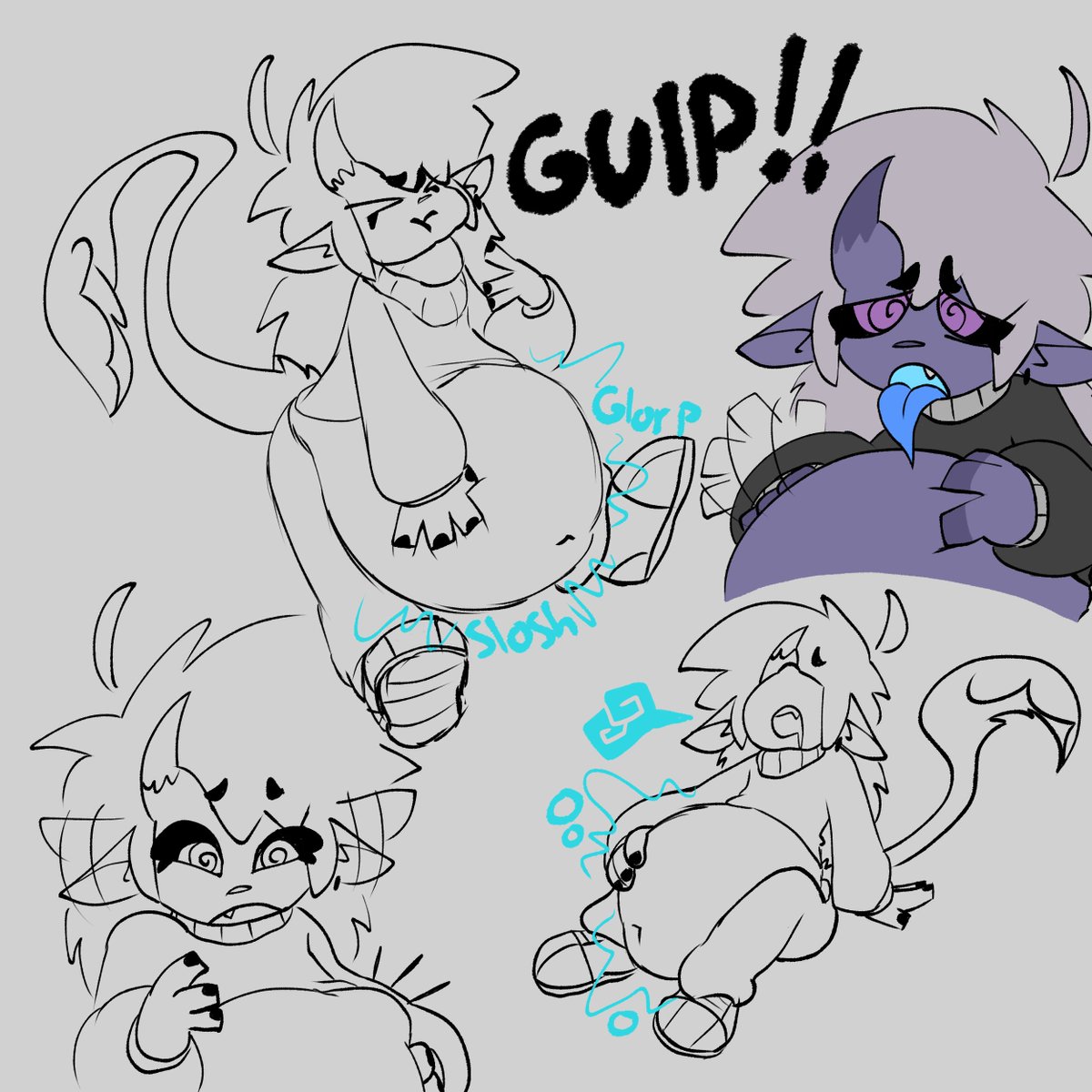 CW: Vore

Gonna share some self indulgent 'sona stuff. Enjoy while I delve back to my cave