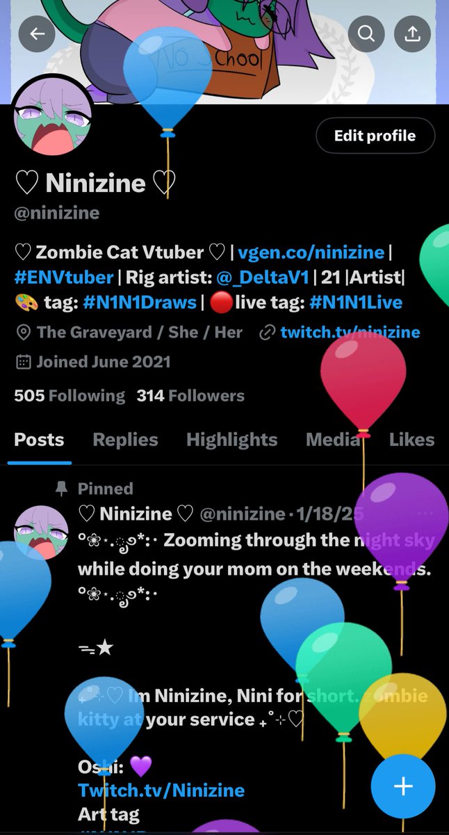 Awww the balloons are ending in a few mins.. thank you so much to everyone who wished me a happy birthday i appreciate it! 💜
