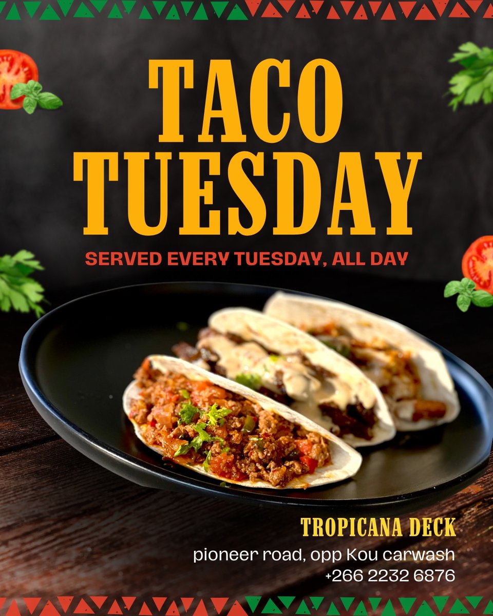 Hey #lstwitter amigos! 🌮 It's Taco Tuesday at Tropicana! Join us for a fiesta of flavors every Tuesday and let the good times roll! 🌟🌶️