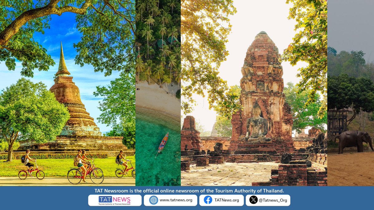 🐘 Ready for a wild escape? 🌿 Meet elephants &amp; spot rare birds in Thailand’s stunning natural sanctuaries. 🦜

👉 PRESS RELEASE: tatnews.org/2025/05/connec…

#Thailand #TATNews #ThaiTravelNews #EcoTourism #WildlifeThailand #NatureTravel