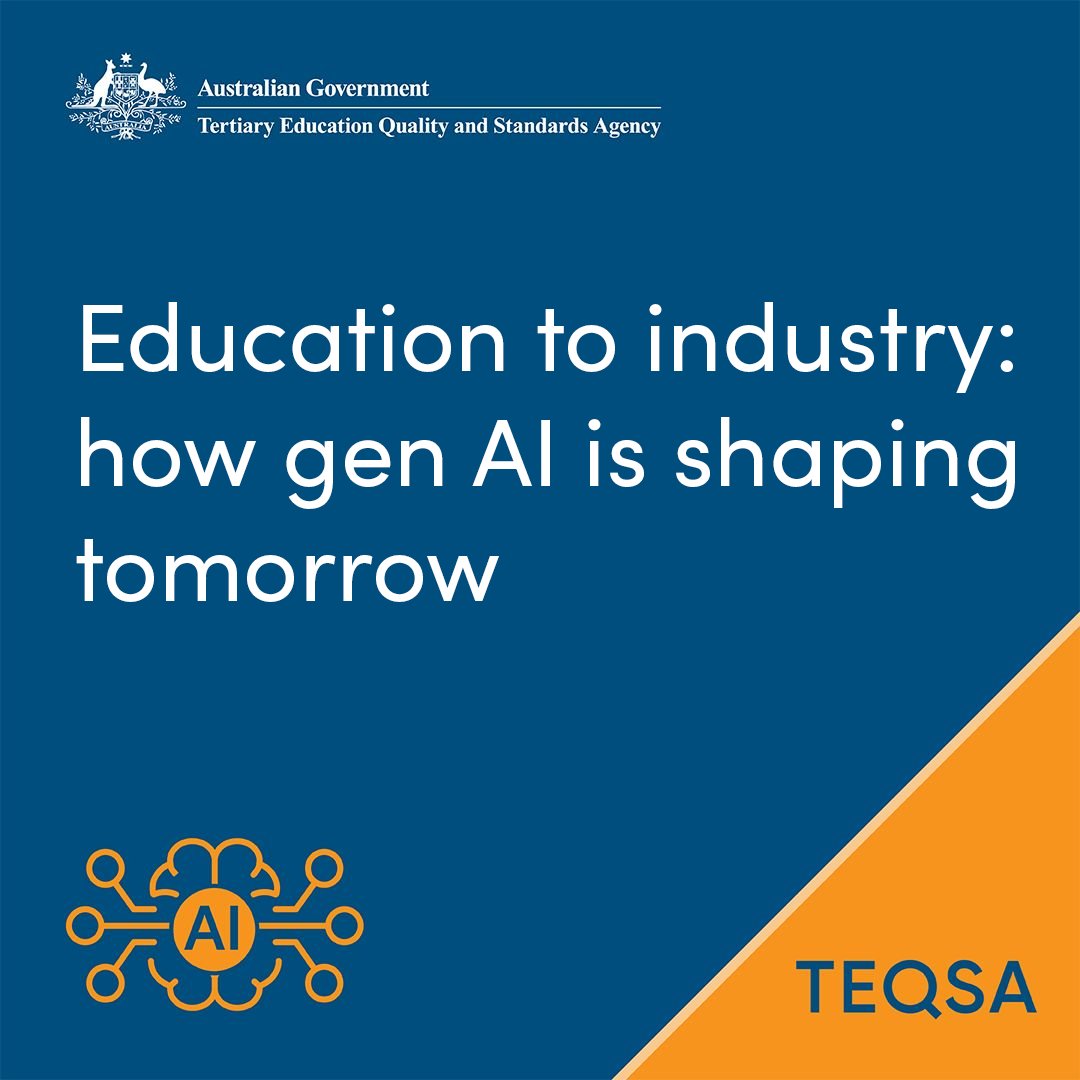 TEQSA (@teqsagov) on Twitter photo Join TEQSA, the National AI Centre and <a href="/JobsandSkillsAU/">Jobs and Skills Australia</a> as we explore the impact of #genAI on education, regulation and industry.
Register for our free webinar on 12 June: us06web.zoom.us/webinar/registā¦
#GenerativeAI #ArtificialIntelligence Join TEQSA, the National AI Centre and <a href="/JobsandSkillsAU/">Jobs and Skills Australia</a> as we explore the impact of #genAI on education, regulation and industry.
Register for our free webinar on 12 June: us06web.zoom.us/webinar/registā¦
#GenerativeAI #ArtificialIntelligence