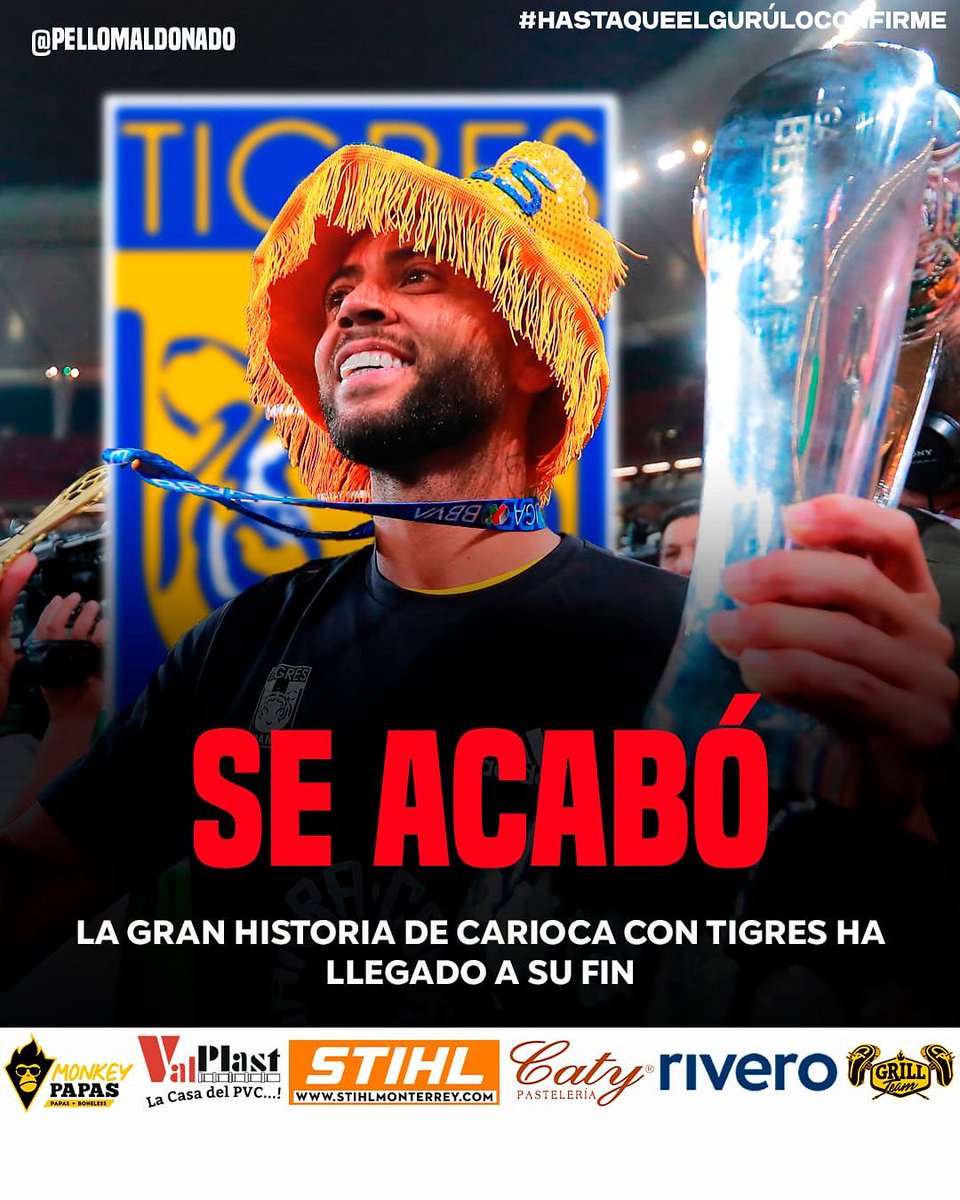 Confirmamos lo que adelantamos! La etapa maravillosa de Rafael Carioca en Tigres ha llegado a su final! Una leyenda en toda la extensión de la palabra! Sin duda que la gente de futbol extrañará ese hermoso trato que le daba el brasileño a la pelota! El mejor en su posición