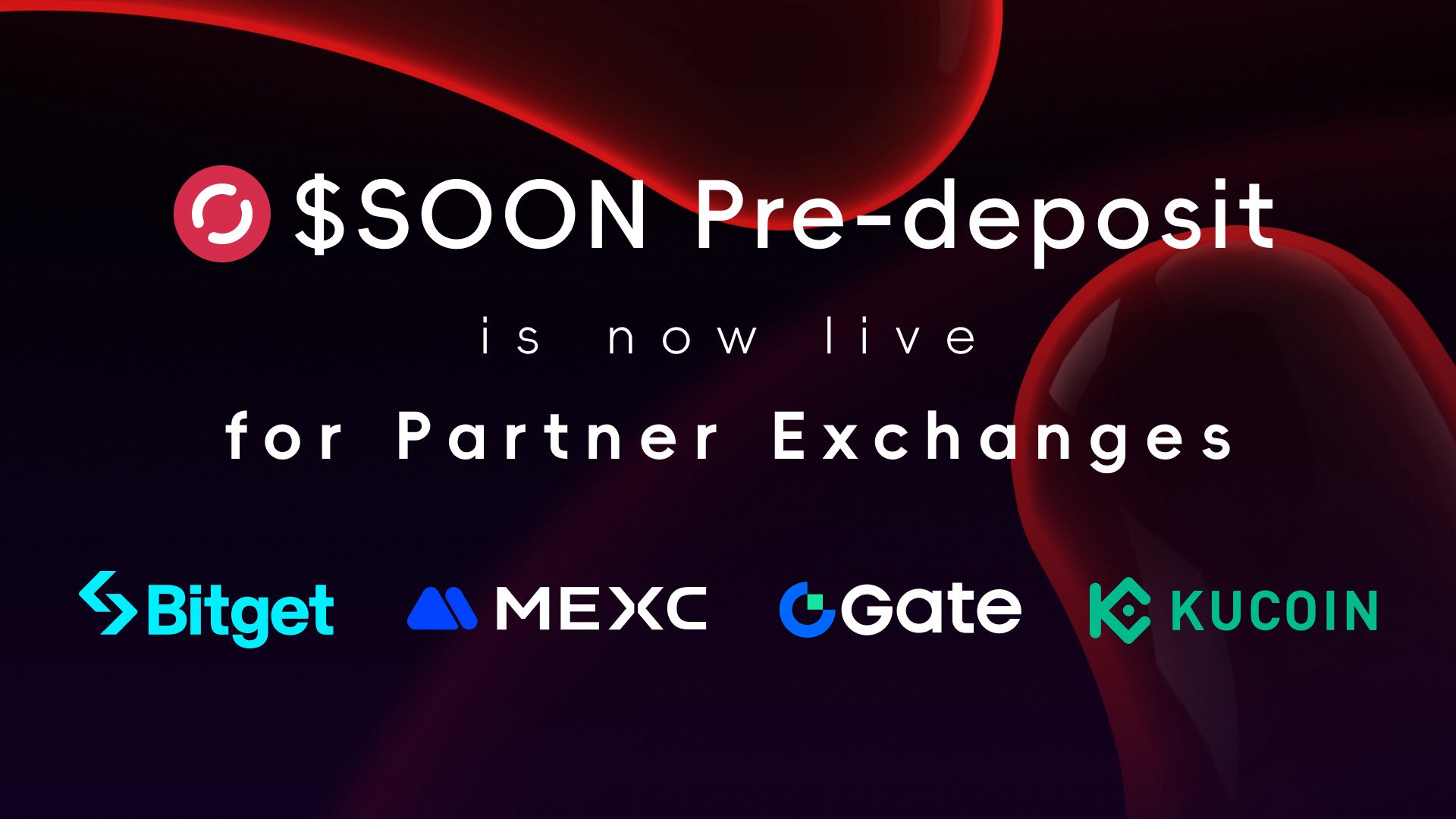 SOON Airdrop Pre-Deposit Opens on Partner Exchanges