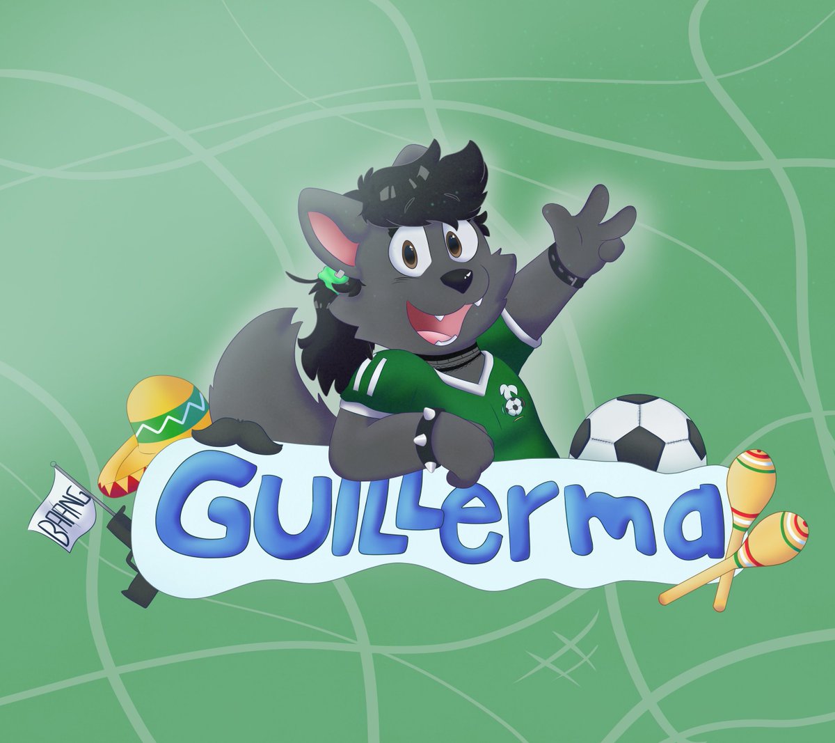 Un dibujin que tenia pendiente con <a href="/guillermina_the/">Guillermina the wolf</a> lo sientoooo por la demora. :'3