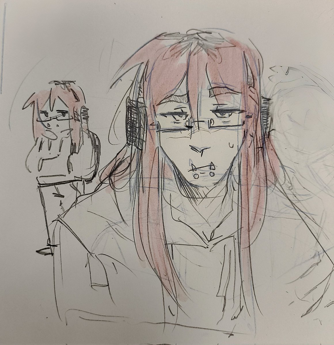 n0r4n3k0's tweet photo. Sleep deprived but still making silly Highschool au Techno thing bc I want https://t.co/1n9iMnPlBG