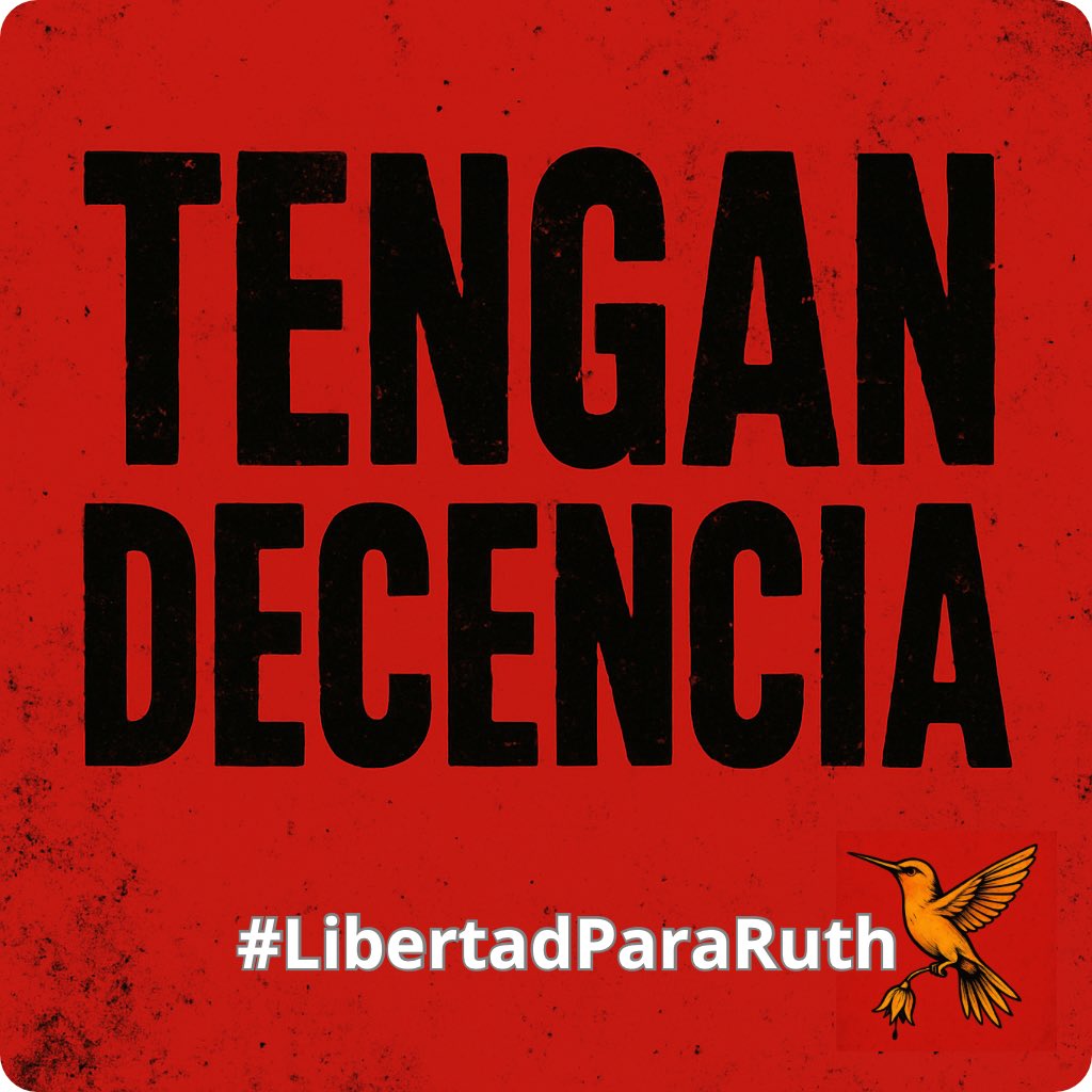 Ya pasaron 24 horas desde que el Estado salvadoreño secuestró a Ruth Eleonora López.

Desde su detención arbitraria no se ha tenido ninguna comunicación con ella.

Responsabilizamos directamente a Nayib Bukele por cualquier cosa que le suceda.

#TenganDecencia #JusticiaparaRuth
