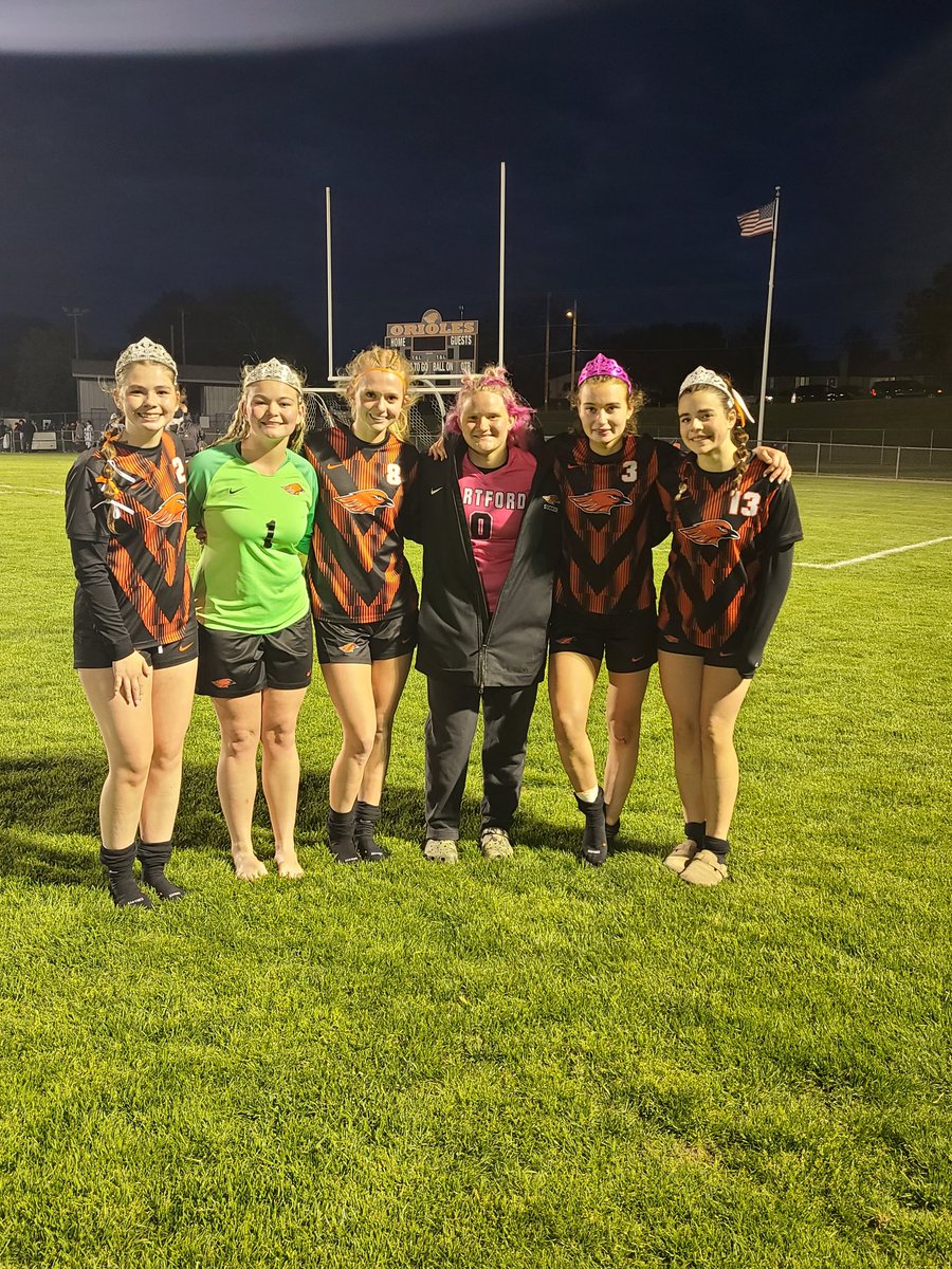 Thank you Seniors!  What a wonderful send off with a 4-2 win over Kewaskum!  Hayden Hall scores a Hat Trick and Addyson Navarre adds the 4th.  Fantastic way to roll into graduation Friday.