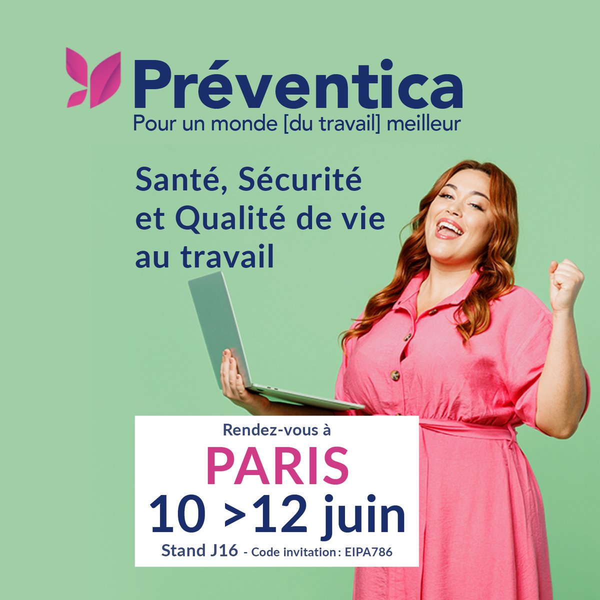 📍 PRÉVENTICA PARIS approche à grands pas !
Vous êtes en quête de solutions concrètes pour améliorer le bien-être au travail et protéger la santé de vos collaborateurs ?

Venez nous rencontrer du 10 au 12 juin sur le stand J16 !

#PreventicaParis #Ergonomie #SantéAuTravail