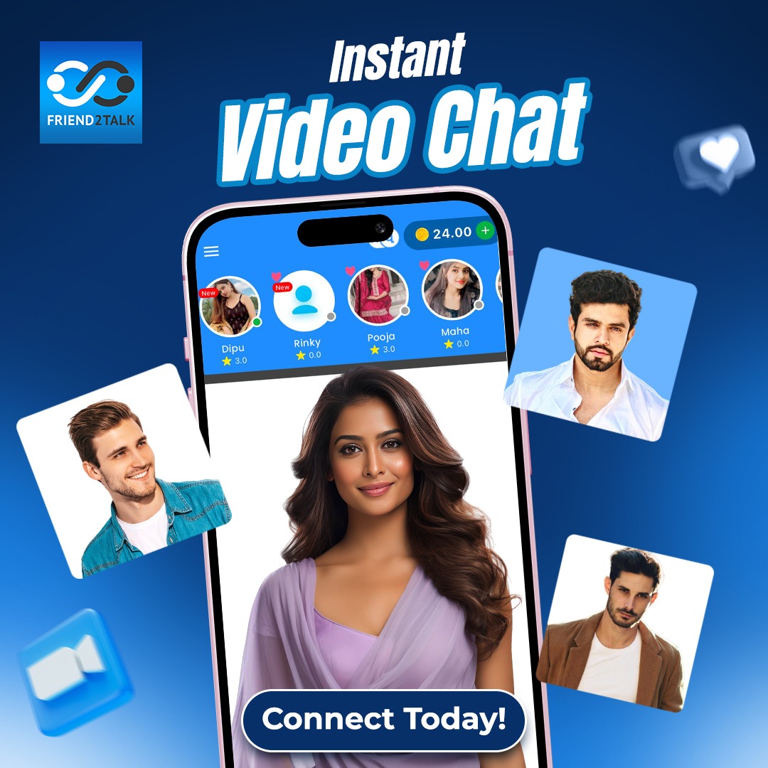 🎥 Instant Video Chat – Connect Today!
👩‍💼 Meet Cute, Friendly Faces – Anytime, Anywhere
🔒 100% Privacy | Smooth Experience | No Fake Profiles
🎁 Special Welcome for New Users
📲 Download Friend2Talk Now! bit.ly/4kQwUkq
#instantchat #Videocall #Video #Call #chat