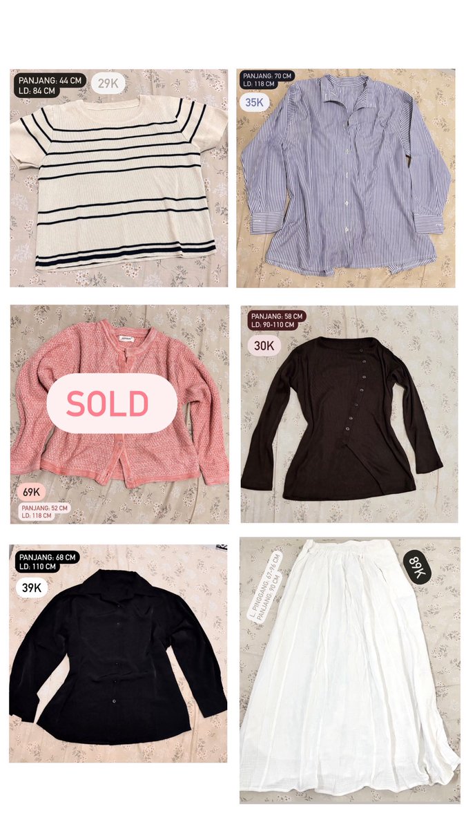 eleanor2430's tweet photo. Halo! WTS beberapa pakaian preloved akuu, mostly dari brand lokal seperti shopinkae, swifter, etc. bisa COD sekitar Jogja atau by Shopee.
NB: untuk detail dan nego boleh dm yaa
#zonauang #zonajajan #preloved #prelovedbaju #prelovedrok #swifter #shopinkae https://t.co/wn7Ue6XcnC
