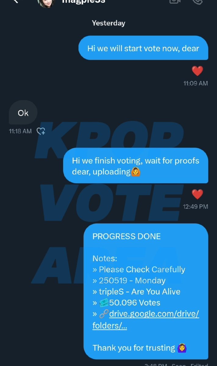 💌 SOLD [250519]

• IDOLCHAMP | Show Champion

🎟️50.096 Votes
For: #tripleS - Are You Alive

Thank you for trusting!
#KPOPVOTEAREA_PROOF