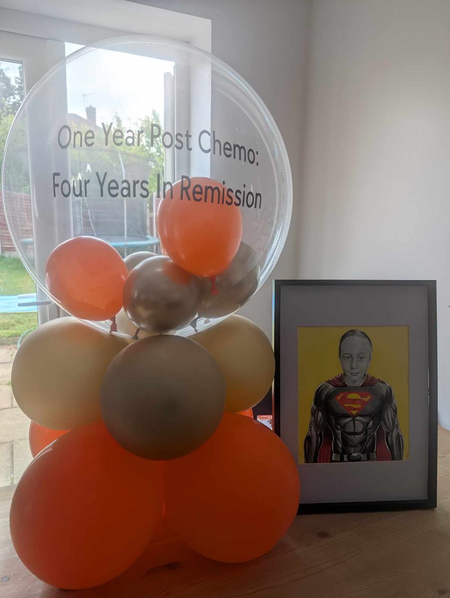 Today is a very special day...
Last year our 12yo rung the bell, signalling an end to over 3 years of leukaemia treatment. 
Today he is well, happy and living life and we couldn't be more grateful to all the <a href="/NHSuk/">NHS</a> <a href="/Ward84dcOpd/">Ward 84 Day Case</a> staff who have supported him and us. 🎗❤️