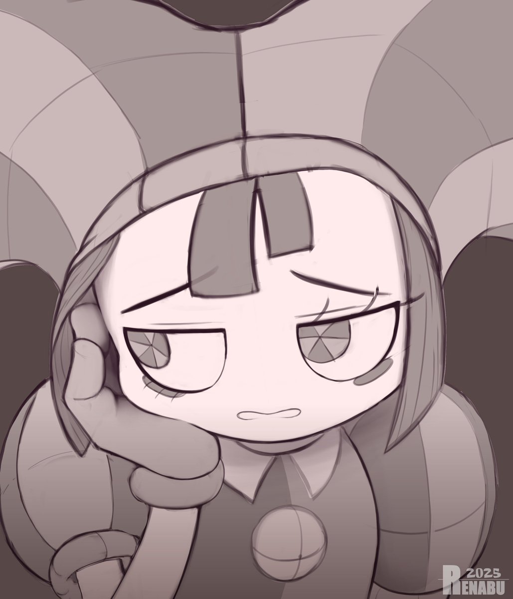 Trying Krita with Pomni