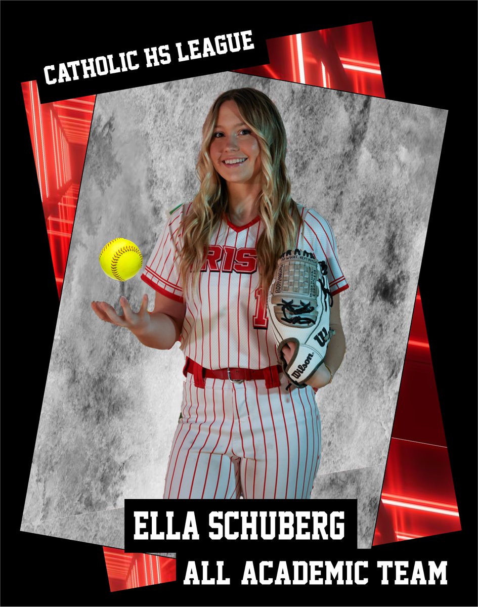 Congratulations to <a href="/ella_schuberg/">Ella Schuberg</a> on her selection to the Catholic High School League All-Academic team!

Next up, the D3 District Semi-Final
📆 May 22, 2025
🕕 6:00PM
📍 Oregon Recreation Center