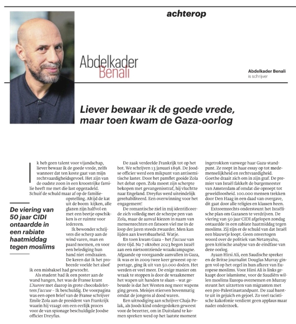 Premier Schoof en Mona Keijzer deden gezellig mee. Niet zo verrassend. De haat regeert.