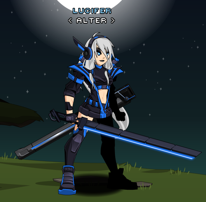 Datenshi6699's tweet photo. After done giving NeOni CyberSuit a tribute
Now it's time for "NeOni Tech Wear"
I hope I give them enough justice 🙏

I really like the katana and sheathed cape combo
Welp especially when the NeOni set itself doesn't come with a single cape xD

#LuciferSet https://t.co/1pICbj711T