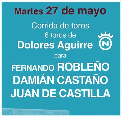 una semana para el que realmente es el cartel de la feria. doloresaguirrismo máximo.