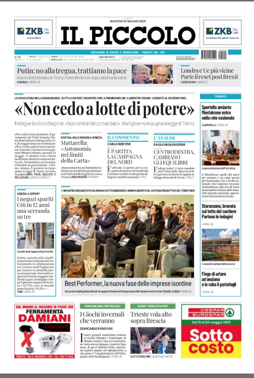 Buongiorno a tutti. Ecco la #primapagina delle edizioni di #Trieste e di #Gorizia #Monfalcone. Buona lettura!