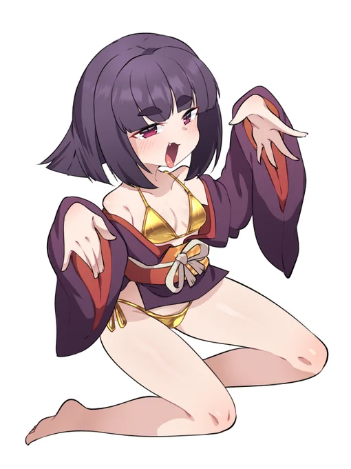 金ビキニ妖怪・金比丘尼 | あまがえる #pixiv  