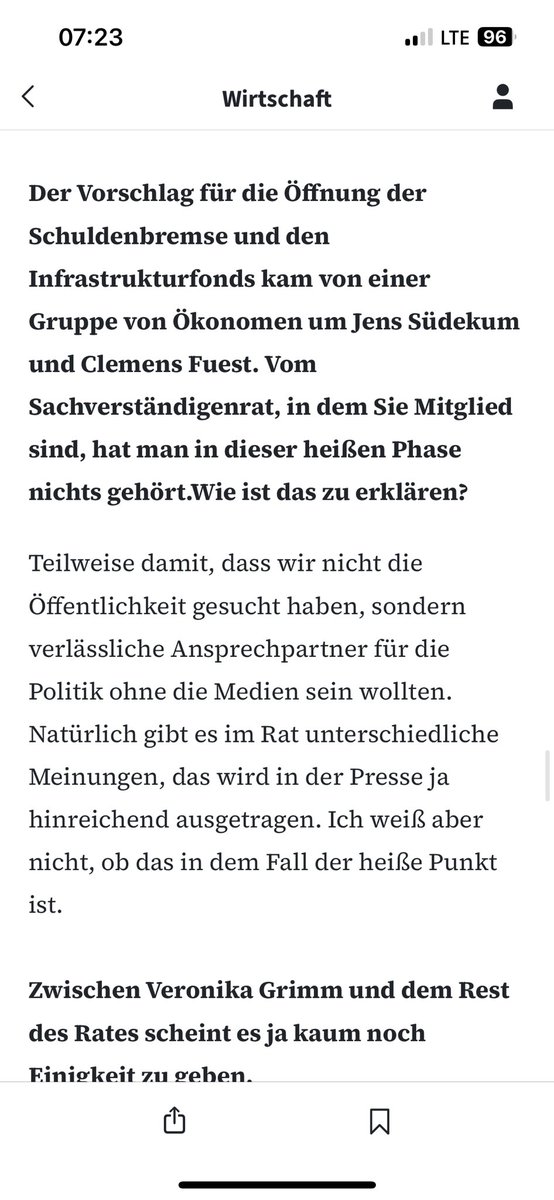 Jens Südekum (@jsuedekum) on Twitter photo Liebe <a href="/umalmend/">Ulrike Malmendier</a> , wir haben mit unserem Vorschlag nicht die Öffentlichkeit gesucht. Das Papier von <a href="/FuestClemens/">Clemens Fuest</a> <a href="/michael_huether/">Michael Hüther</a> <a href="/MSchularick/">Moritz Schularick</a> und mir war intern für die Verhandler um Merz und Klingbeil geschrieben. In die Medien kam es durch einen Leak.
faz.net/aktuell/wirtsc… Liebe <a href="/umalmend/">Ulrike Malmendier</a> , wir haben mit unserem Vorschlag nicht die Öffentlichkeit gesucht. Das Papier von <a href="/FuestClemens/">Clemens Fuest</a> <a href="/michael_huether/">Michael Hüther</a> <a href="/MSchularick/">Moritz Schularick</a> und mir war intern für die Verhandler um Merz und Klingbeil geschrieben. In die Medien kam es durch einen Leak.
faz.net/aktuell/wirtsc…