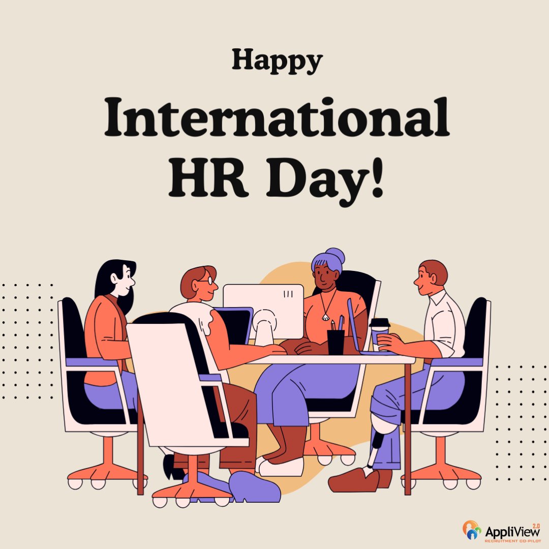 AppliView's tweet photo. 🌟 Happy International HR Day! 🌍

Today we celebrate the incredible HR professionals who build cultures, empower people &amp; drive success behind the scenes. 

HR is the backbone of every thriving workplace, from hiring to engagement, compliance to care. 💼❤️

#InternationalHRDay https://t.co/o6jafNeRZm