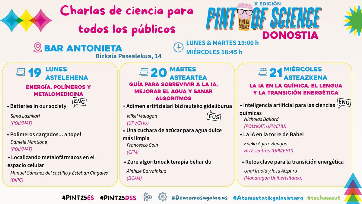 Eneko Agirre @eagirre.bsky.social (@eagirre) on Twitter photo <a href="/Hitz_zentroa/">HiTZ zentroa (UPV/EHU)</a> <a href="/4nderB/">Ander Barrena Madinabeitia</a> <a href="/DivulgaDonosti/">DivulgaDonosti</a> <a href="/sciencebilbao/">Science Bilbao</a> Mañana en el bar Antonieta de amara <a href="/Hitz_zentroa/">HiTZ zentroa (UPV/EHU)</a> <a href="/4nderB/">Ander Barrena Madinabeitia</a> <a href="/DivulgaDonosti/">DivulgaDonosti</a> <a href="/sciencebilbao/">Science Bilbao</a> Mañana en el bar Antonieta de amara