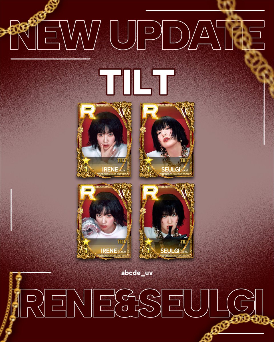 🎹] SuperStar SMTOWN [🎹] 💄 RED VELVET I&S - TILT ⚜️ 💎 RED