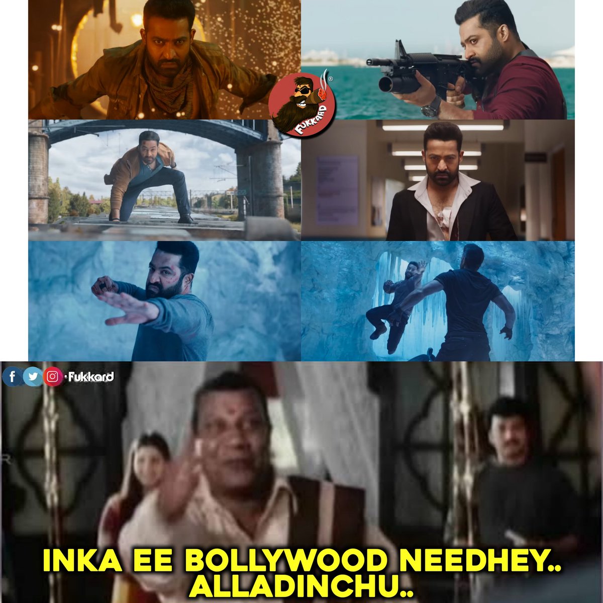Fukkard's tweet photo. #JrNTR Swag &amp; Screen Presence 😎 
in #War2Teaser 

#War2 in theatres from 14th August.

https://t.co/A4uxCNmTDR https://t.co/vBFipOmaCX