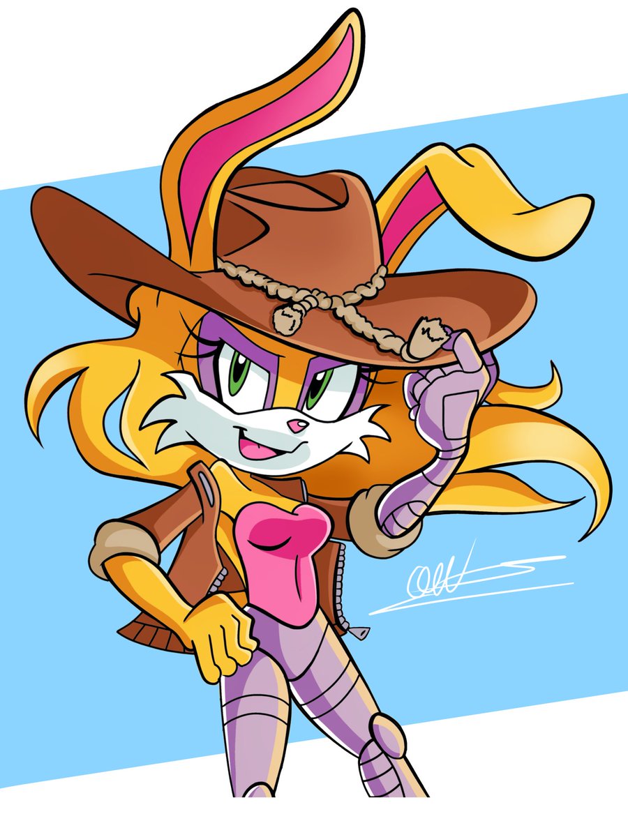 silvers_rings's tweet image. First drawing of the summer! Here’s Bunnie — #SonicTheHedgehog