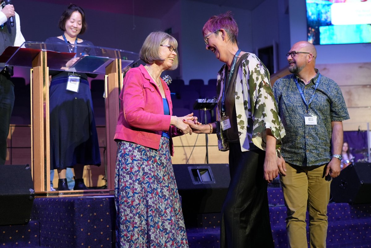 A couple more photos of us welcoming Debbie &amp; James as Ministers at last weekend's <a href="/baptistassembly/">Baptist Assembly</a> - wonderful!
Thanks to <a href="/TheHannahFH/">Hannah Fleming-Hill</a> for the great pics!
#Baptistfamily #walkingtogether