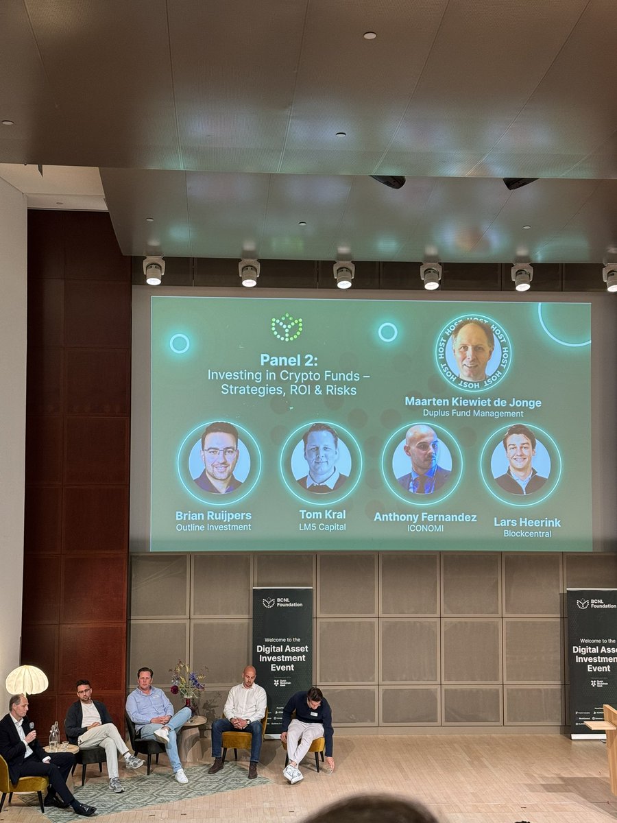 Yesterday eve I and 200 other Digital Natives attended the  #BCNL Digital Assets Conference at #ABNAMRO HQ. I see Institutional involvement with major players clearly accelerating and Gen-Y and Gen-Z audience very comfortable with this asset class vis a vis #Tradfi