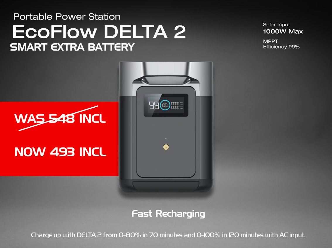 DriptechI's tweet image. DripTech Turns 30! 

EcoFlow portable power stations are on special this month! 
From road trips to farms — power phones, fridges, tools &amp;amp; more.

-River 2 Max: $421
-Delta 2: $859
-Delta 2 Max: $1,196
-Extra Battery Delta 2: $493

#DripTech30Years #EcoFlowSpecial #PowerAnywhere