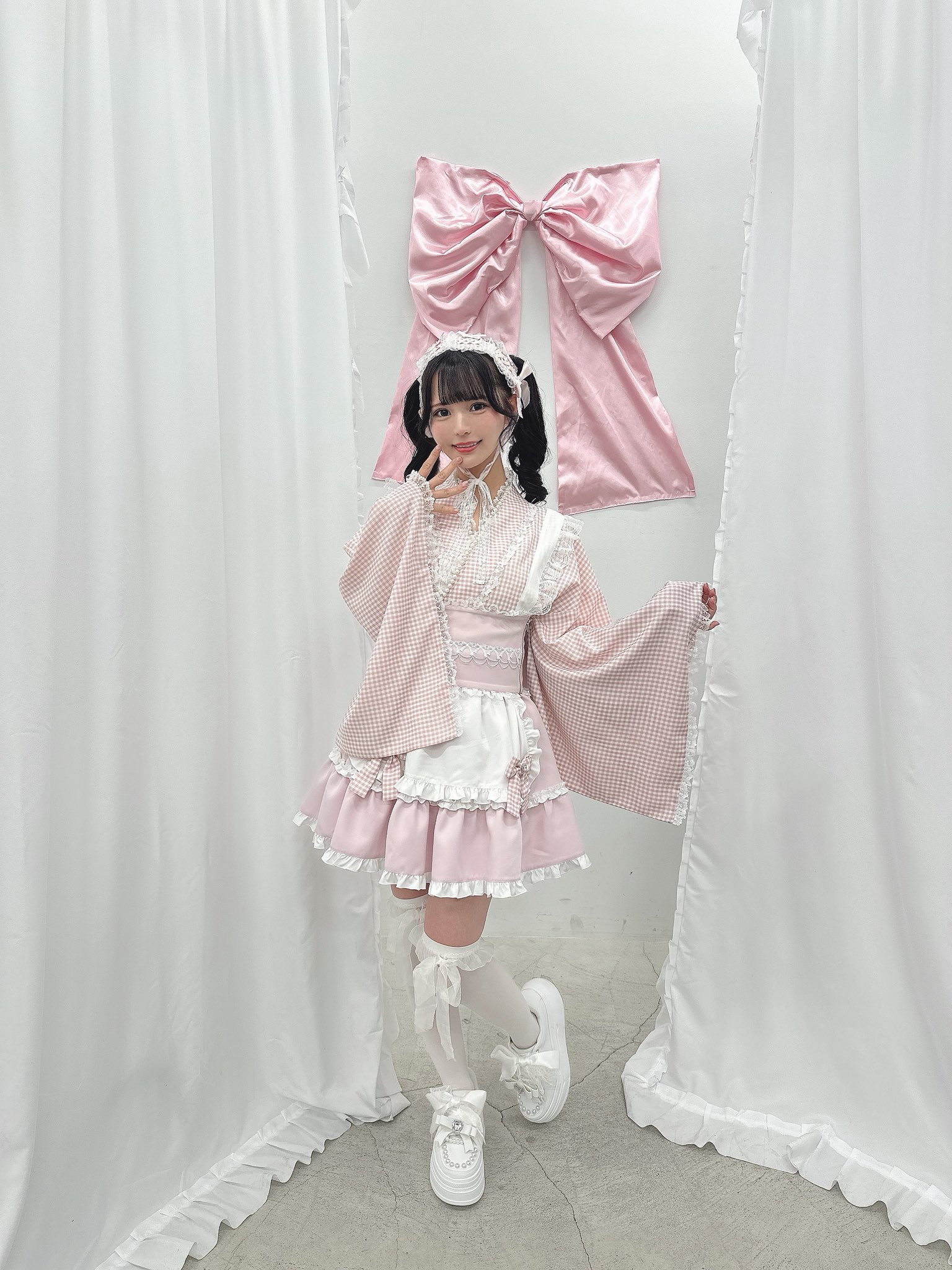 Ank Rouge ギンガムメイド浴衣ドレス ギンガムメイド浴衣ドレス - Ank Rouge(アンクルージュ)の浴衣
