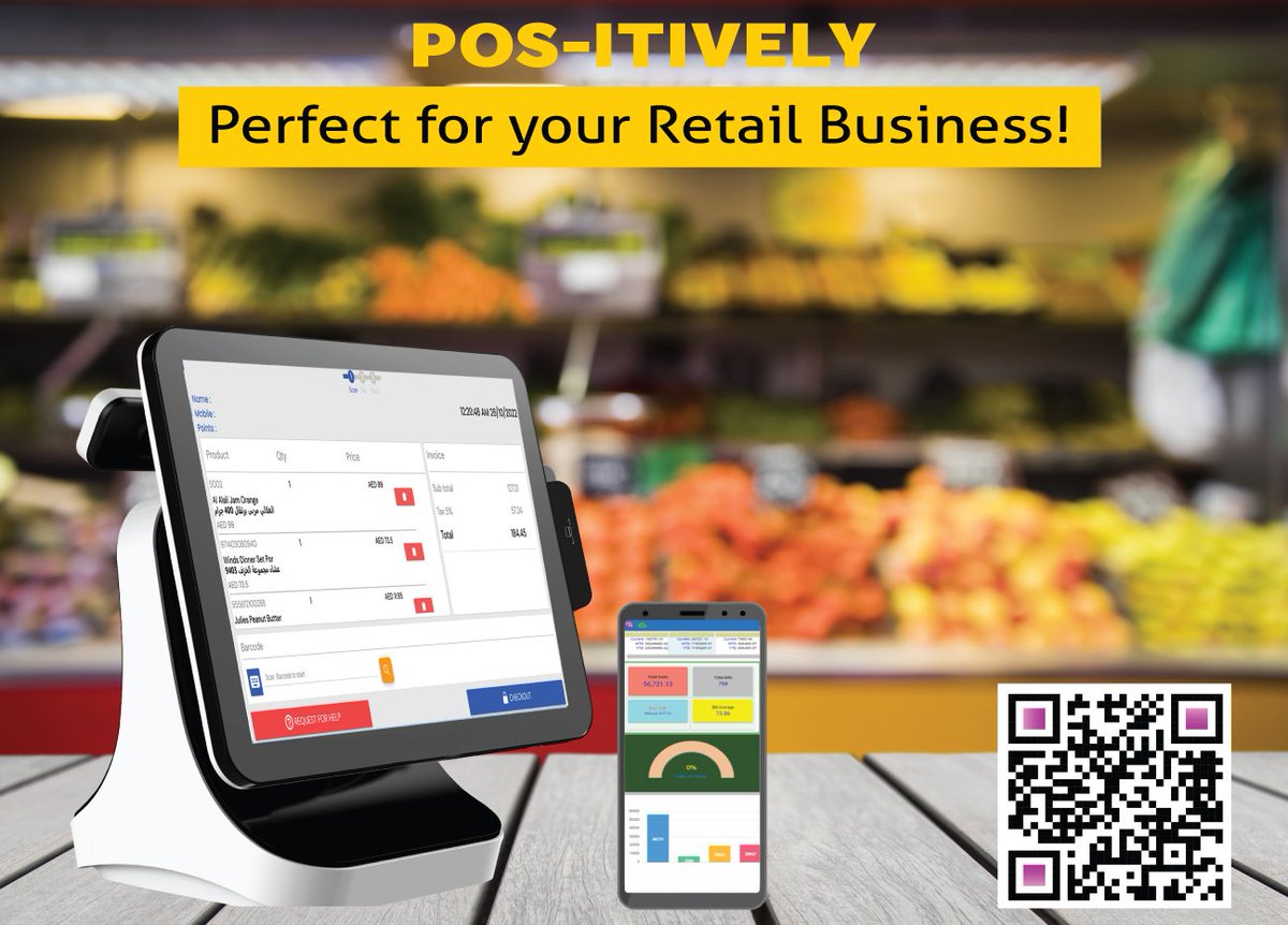 MycomTech's tweet image. One Powerful Point Of Sale Software for Retail.
Start simple, use it easy! Run your business quick & effortless with MYCOM POS Software. #mycomtech #mycomsmartpos #retailsolutions #ERPSolutions #retailapp #dubai #dubailife