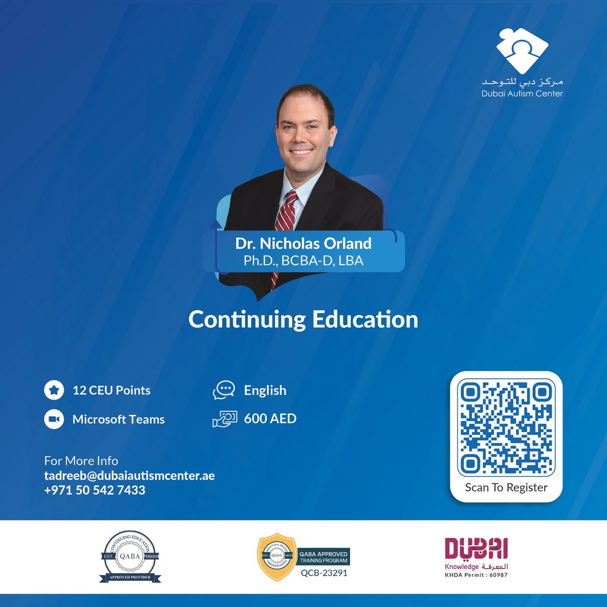 We are thrilled to announce the first batch of the continuing of education (CEU) course. 

The course is internationally- accredited approved by the QABA Board ®️

For registration,please click on the link below:

shorturl.at/Rczrb